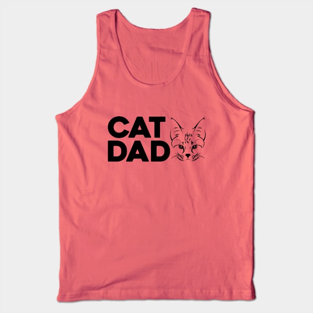 Cat Dad Tank Top by thriftjd